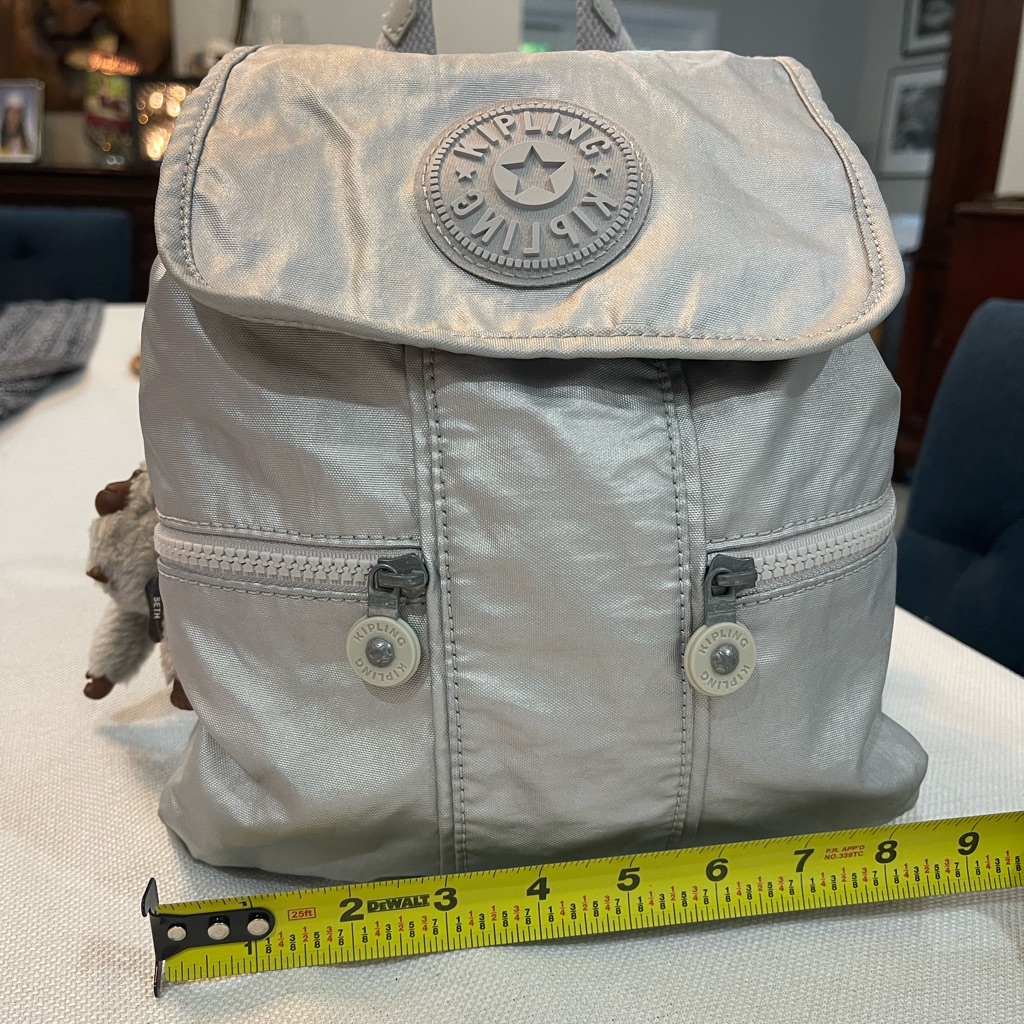 Kipling - Mini Silver Backpack
